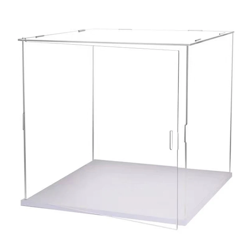 Transparent Acrylic Display Case for Collectibles Figures Car Toys,Assemble Storage Box Countertop Organizer Dustproof Showcase