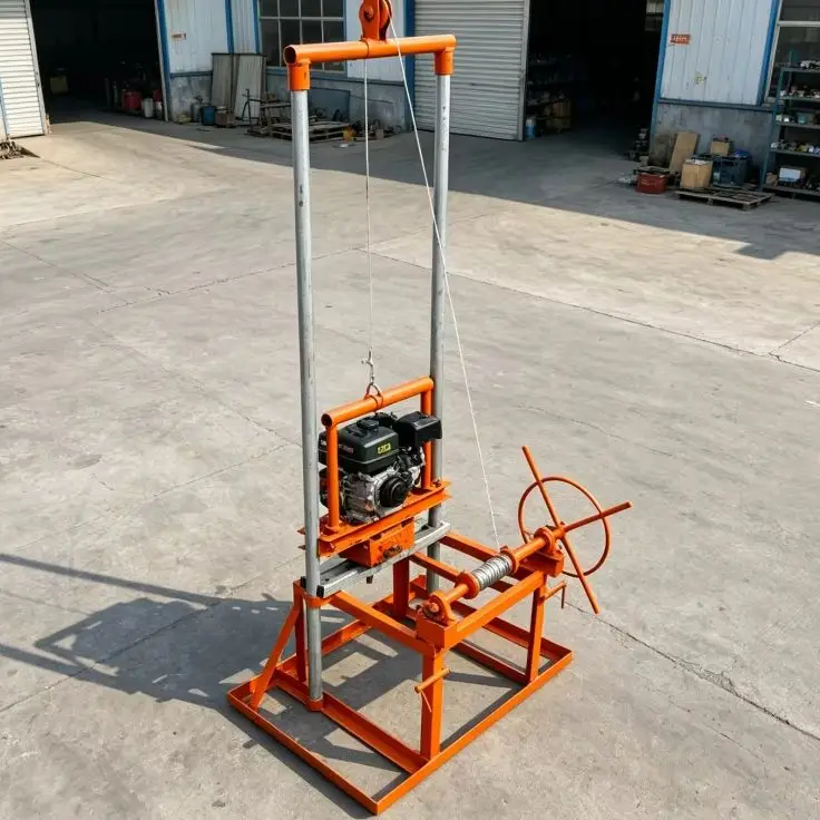 Customized Petrol Mini Water Well Drilling Rig Portable Light Manual 80M Drilling Machinery For Sale