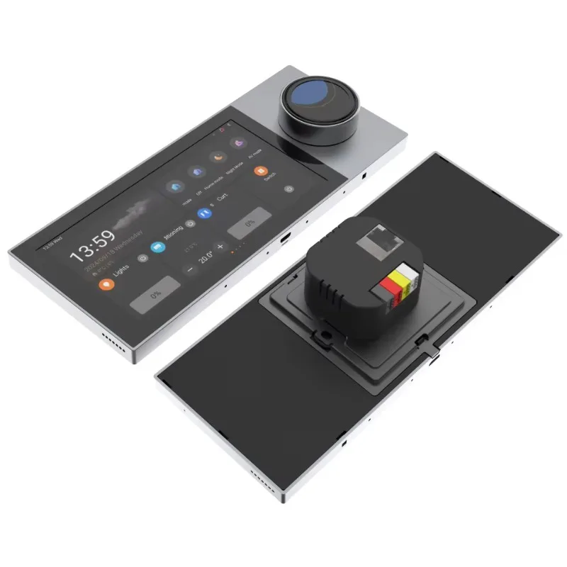 Touch panel wall switch with display control to support smart home