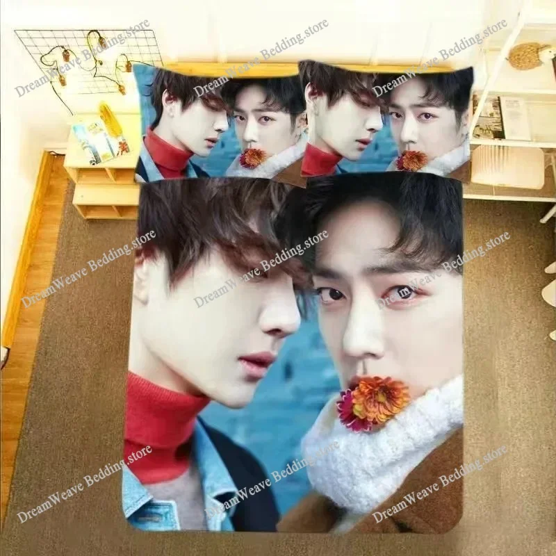 

The Untamed Xiao Zhan Wang Yibo TV Drama Stills Double Bedding Set Bo Jun Yi Xiao Poster Single Dormitory Student Knit