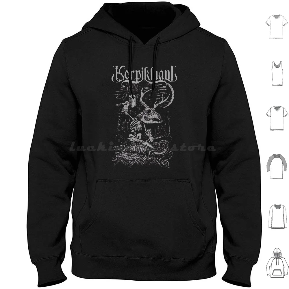 

Толстовка Korpiklaani из хлопка с длинными рукавами Burzum Jinjer Black Metal Band Death Metal Band Emperor Kreator Napalm Death Gorgoroth
