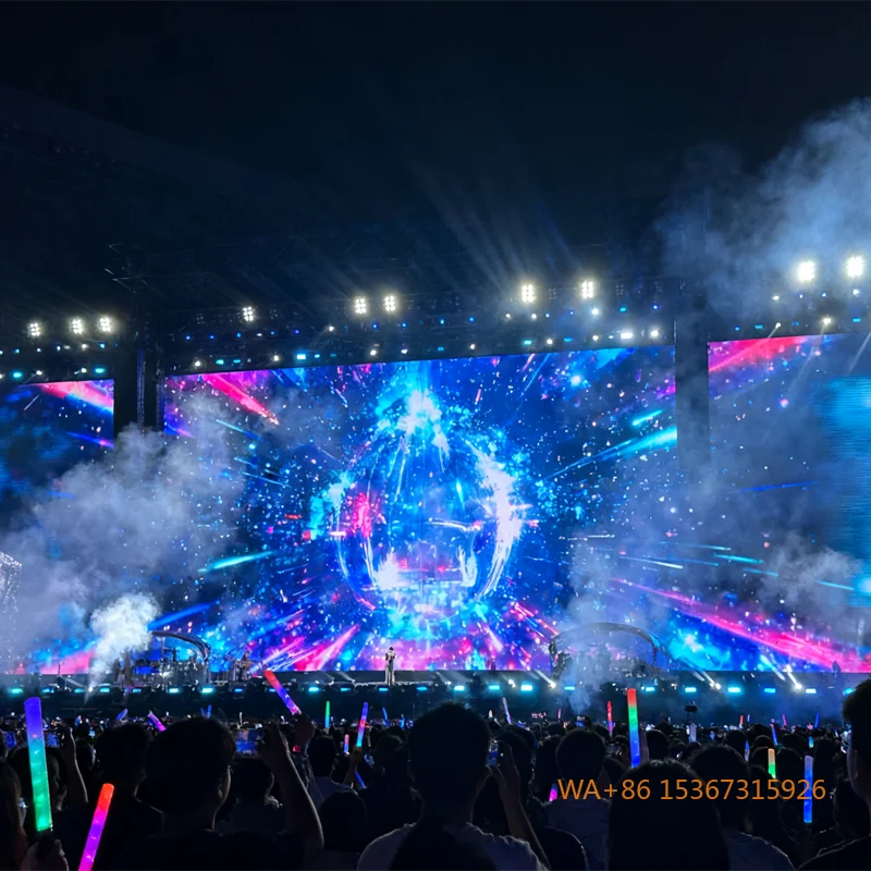 Outdoor Rental LED Display Full Color Lightweight Flexible Waterproof Anti-Fog Screen for Music Festival