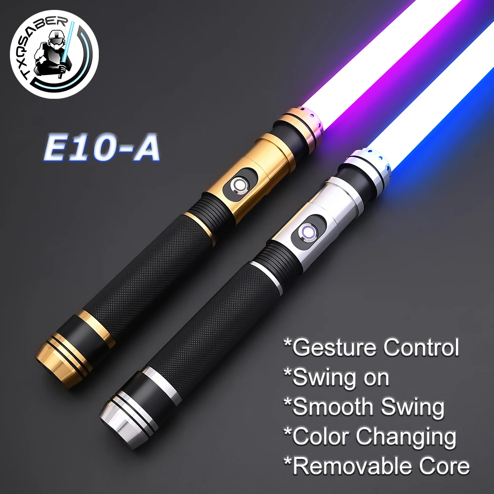 TXQSABER Neo Pixel Lightsaber SNV4 Pro سوينغ سلس الثقيلة المبارزة المعدنية هيلت الليزر السيف الناسف قوة ماندالوريان تأثيري اللعب