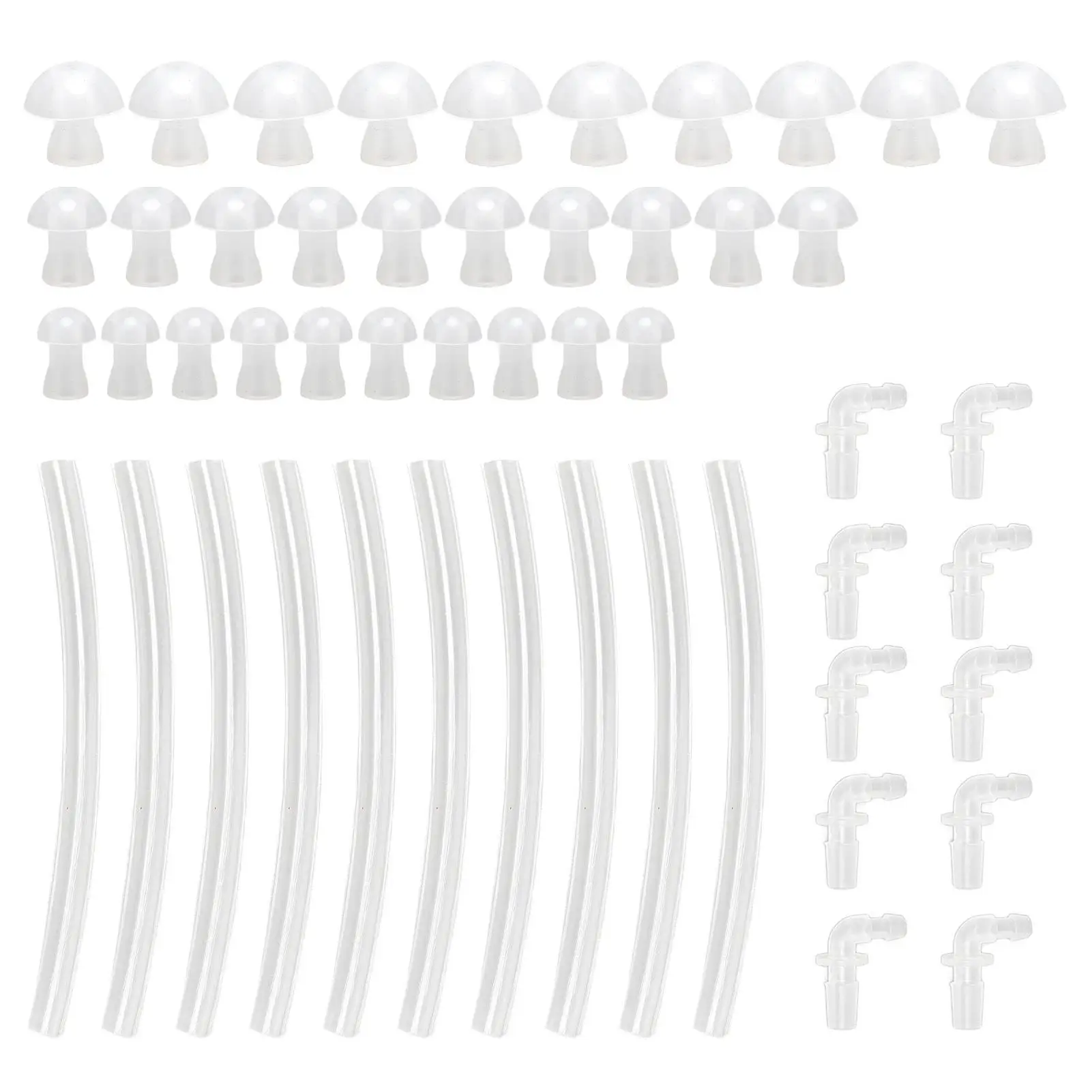 

Silicone Ear Tips Replacement Set for Hearing Amplifier with Tube Elbow Accessories Soft and Comfortable Design