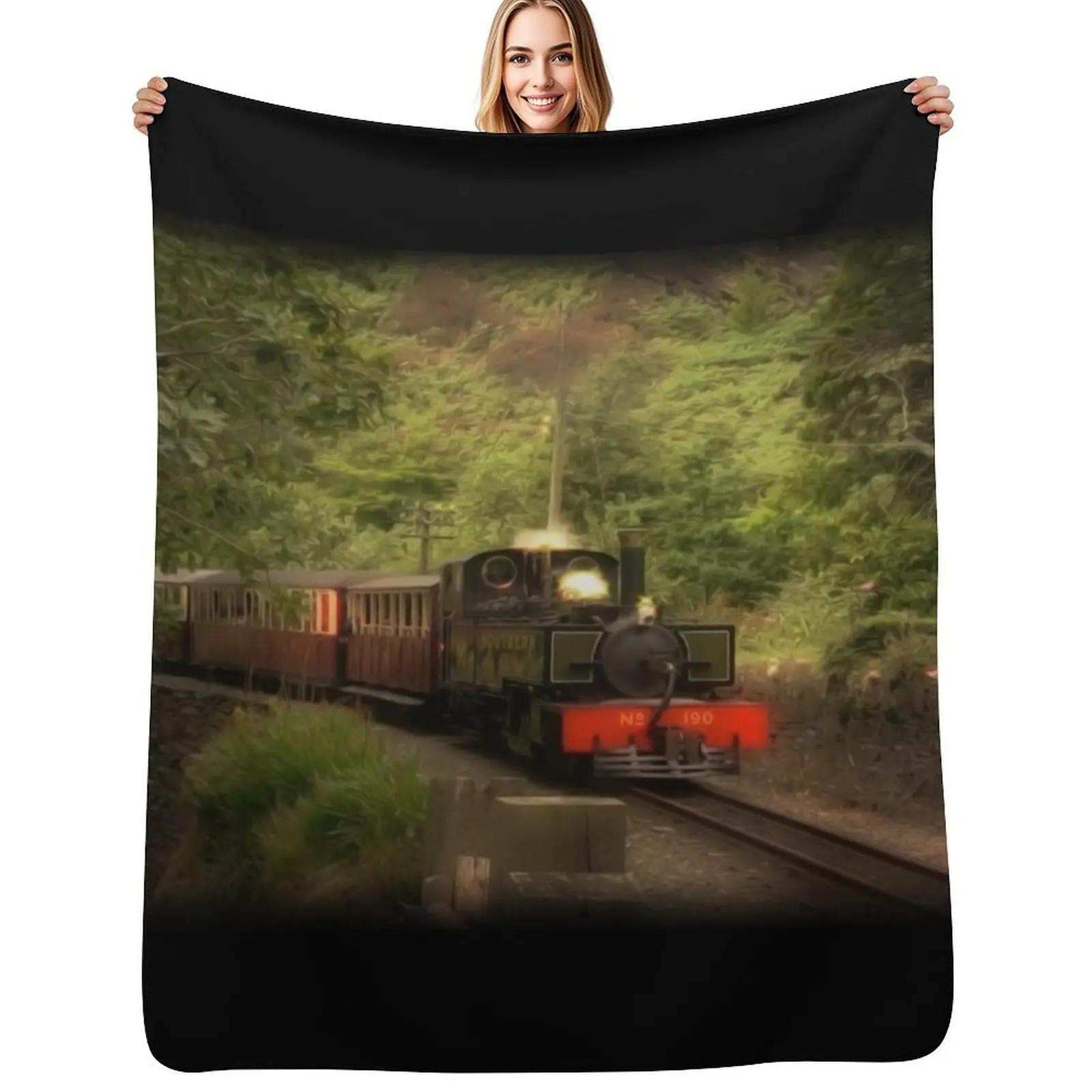 Ffestiniog idyll Throw Blanket Long Lasting Soft Plush Blanket for Daily Use