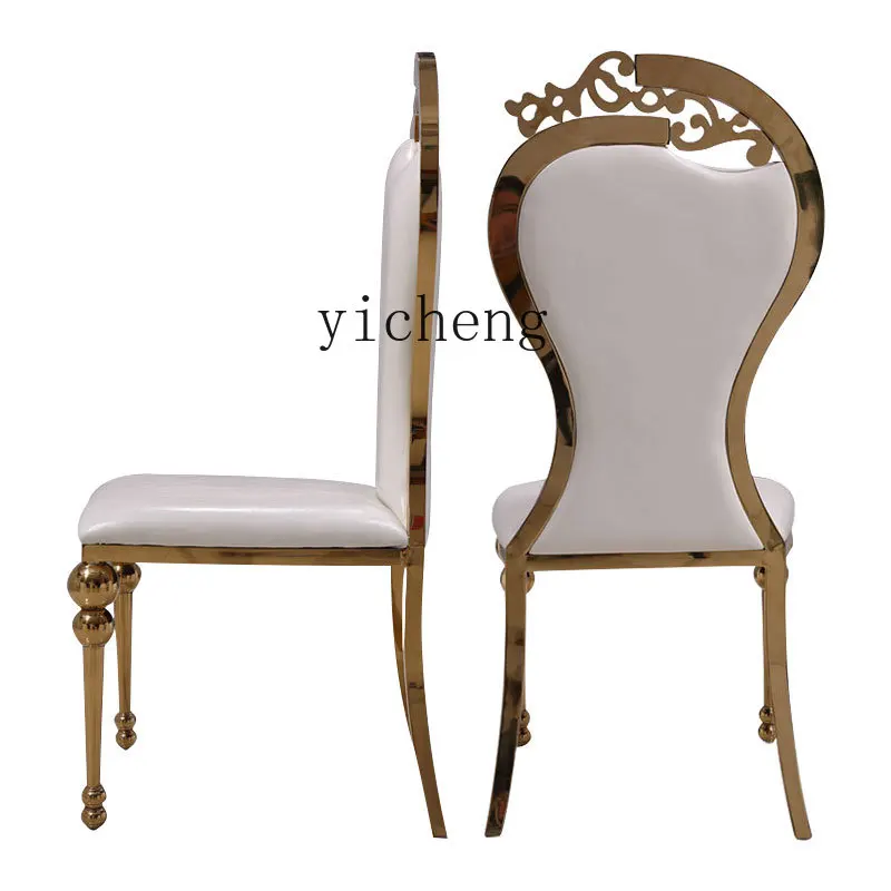 

Zk Dining Chair Home Chair Luxury Dining-Table Chair Hotel Stool High Backrest Sponge Cushion