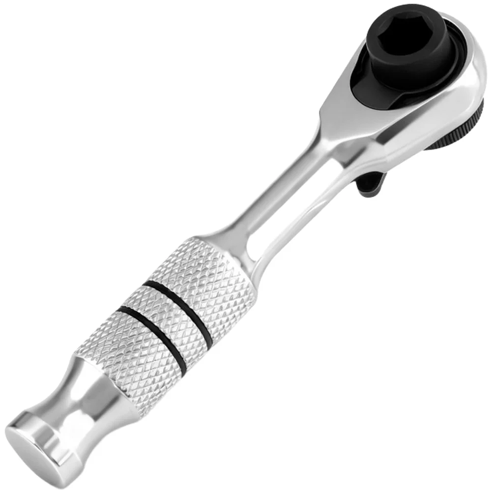 Ratchet screwdriver for 1/4 inch drive 72 teeth precision mechanism for quick release hex interface chrome vanadium steel build