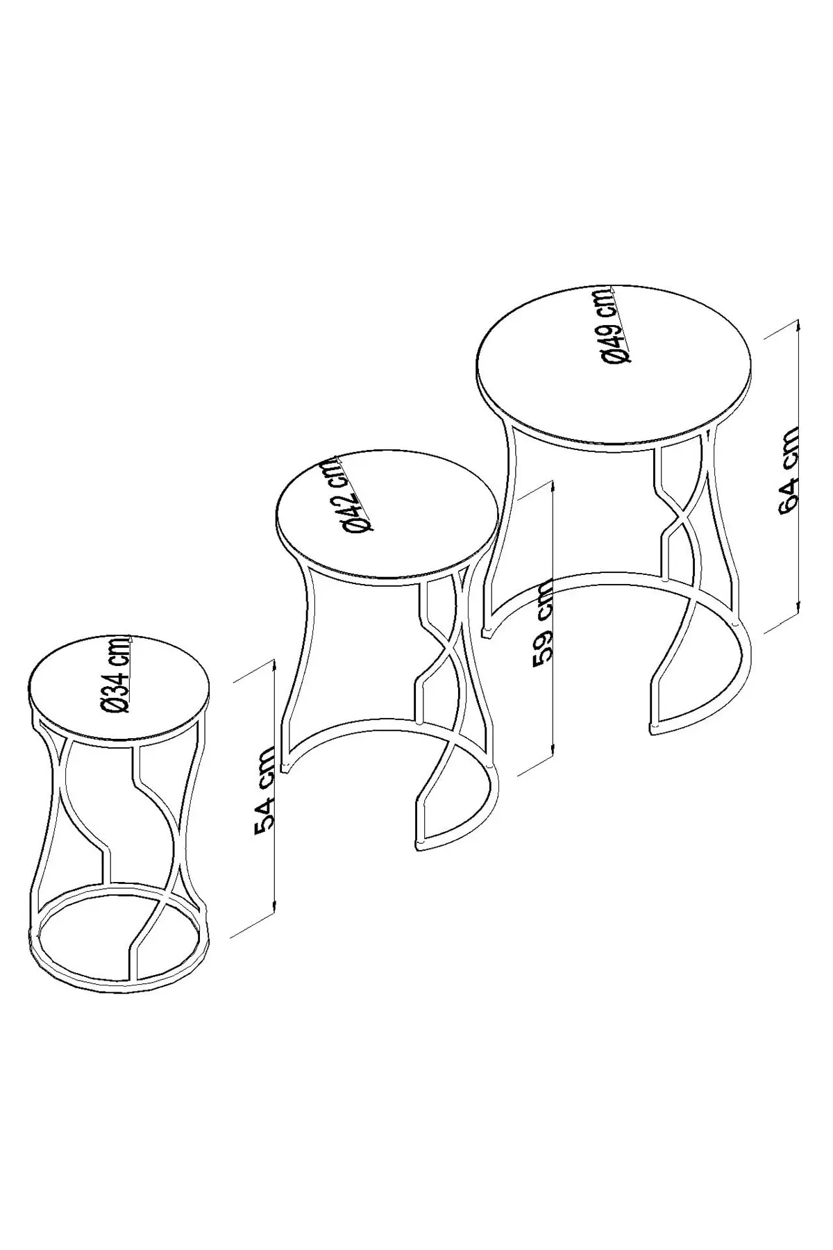 Gold Traum Modell Zigon Kaffee Tisch Set (bronze Spiegel)