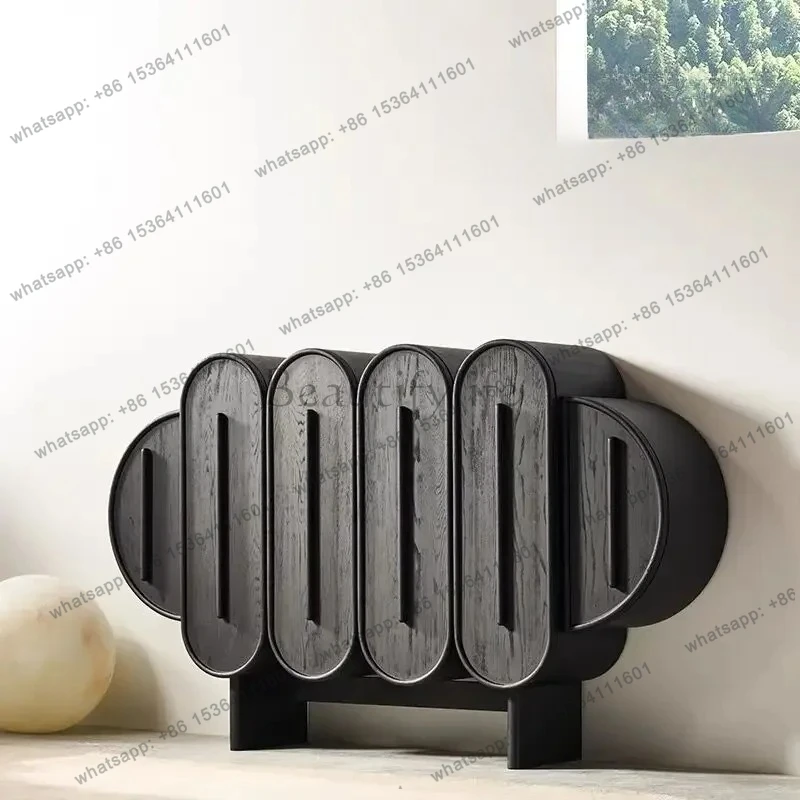 

Chinese retro style dining side cabinet tea cabinet entry door entrance entrance storage cabinet living room villa