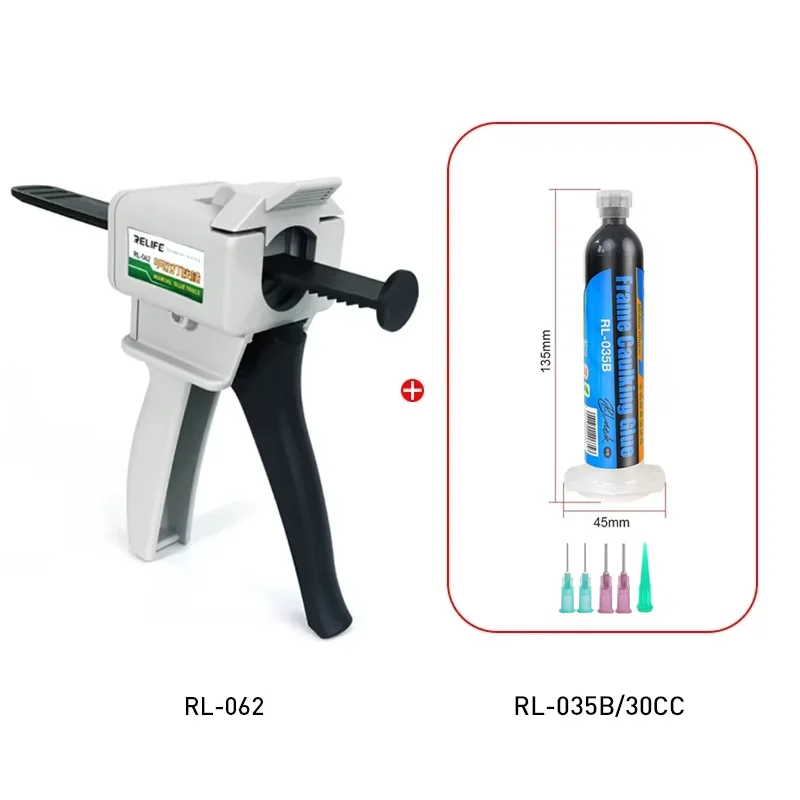 RELIFE Mobiele telefoon Gebogen scherm Breeuwen Lijm RL-062/RL-035B voor grensafdichting Waterdichte lijm Kan worden gebruikt met lijmpistool