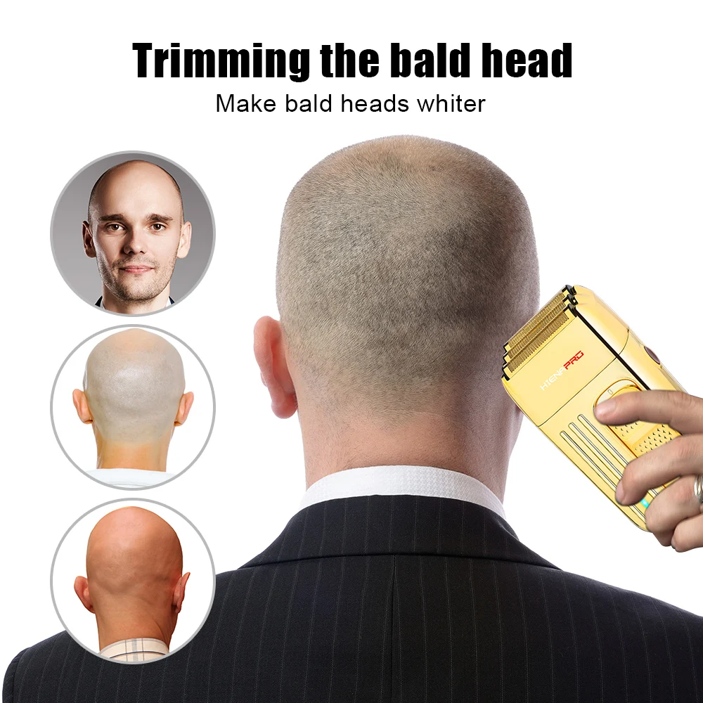 Set Pemotong Rambut Tanpa Kabel yang Ditingkatkan - Pemangkas Jenggot Profesional untuk Pria dengan Sisir Penataan Rambut T-Blade