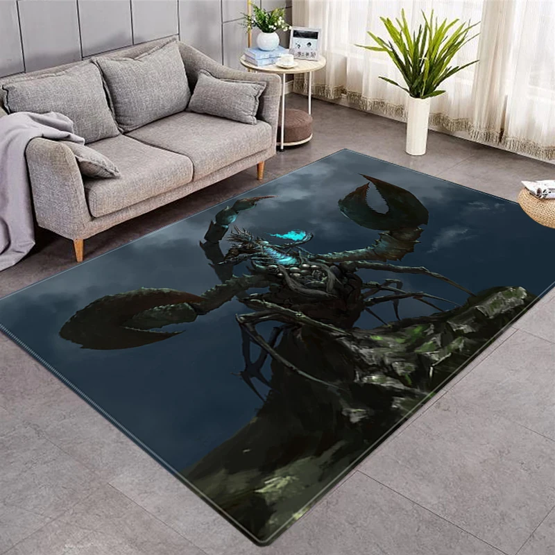 

3D Insect Pattern Carpets Bedroom Cute Rug for Living Room Large Area Rug Non-slip Mat Room Decoration Entrance Doormat Alfombra