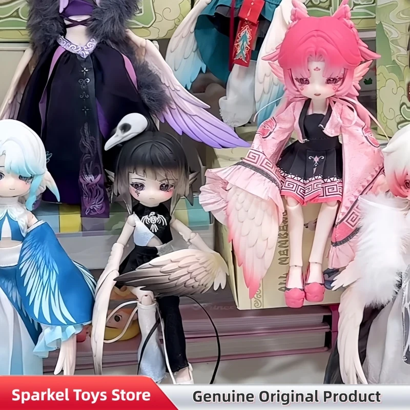 

Коллекционная фигурка BJD-куклы Penny's Box Luluya Cloud Feather Pavilion Series, случайный набор, украшение для рабочего стола, игрушка, подарок на день рождения для девочки