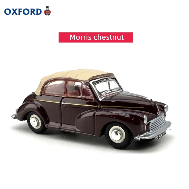 

OXFORD 1:76 Scale Diecast Alloy Morris Chestnut Toys Vintage Cars Model Classics Nostalgia Adult Souvenir Gifts Static Display