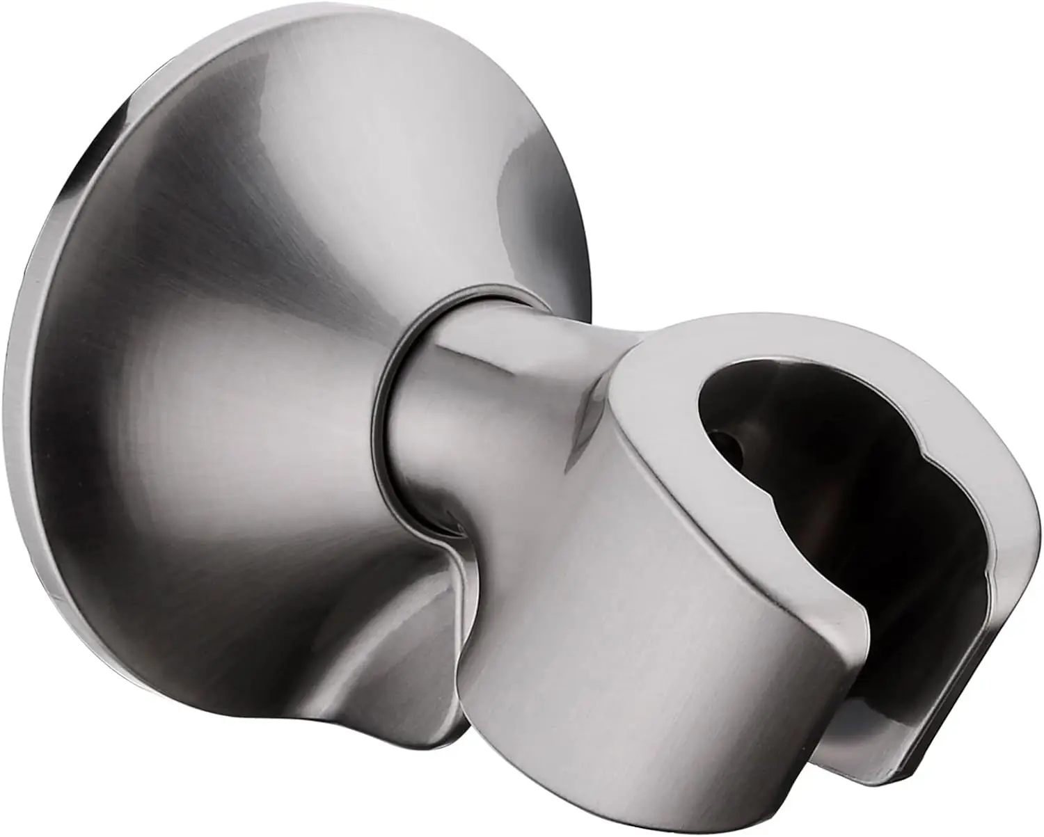 

Handheld Shower Head Holder with Dual Angle Positions, Wall Suction Bracket, Easy Install, Brushed Nickel