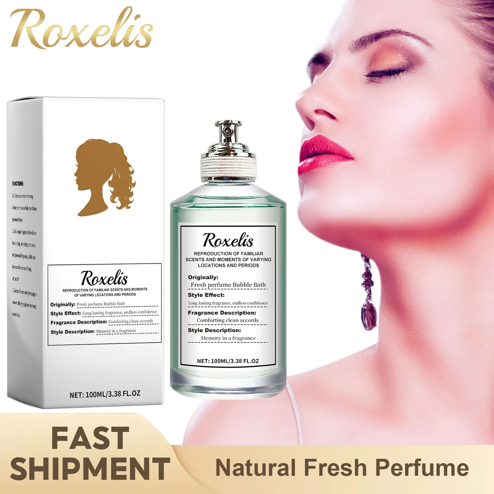 Bubble Bath Perfume Lasting Body Fragrance Exudes Charming Elegant Moisturizing Skin Floral Scent Natural Fresh Eau De Parfum