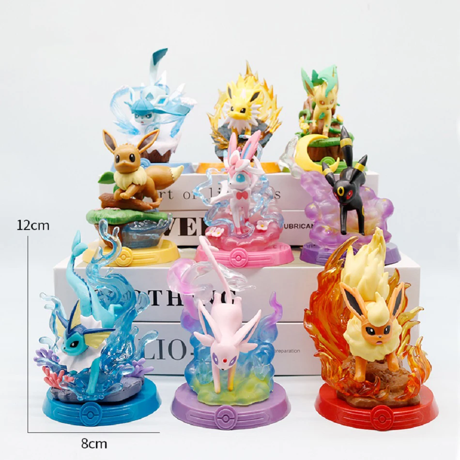8가지 스타일 포켓몬 액션 피규어 피카츄 어드벤처 이브 - Model Kit Pokemon 리뷰 및 가격