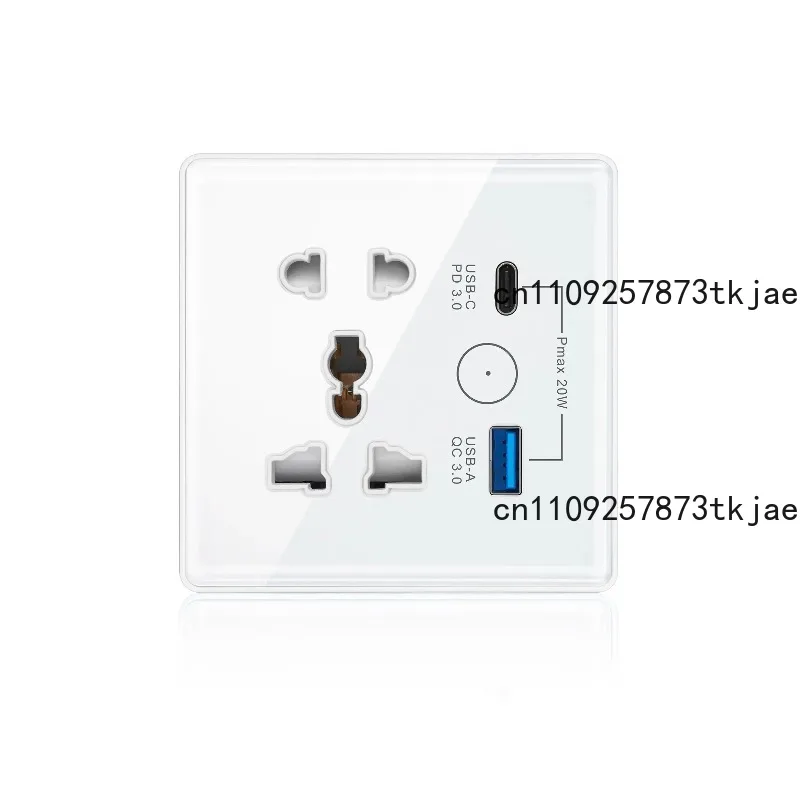 

Wifi Smart Switch with USB Type-C Fast Charging QC3.0 Plug Smart Switch Work with Google Home Yandex Voice Control