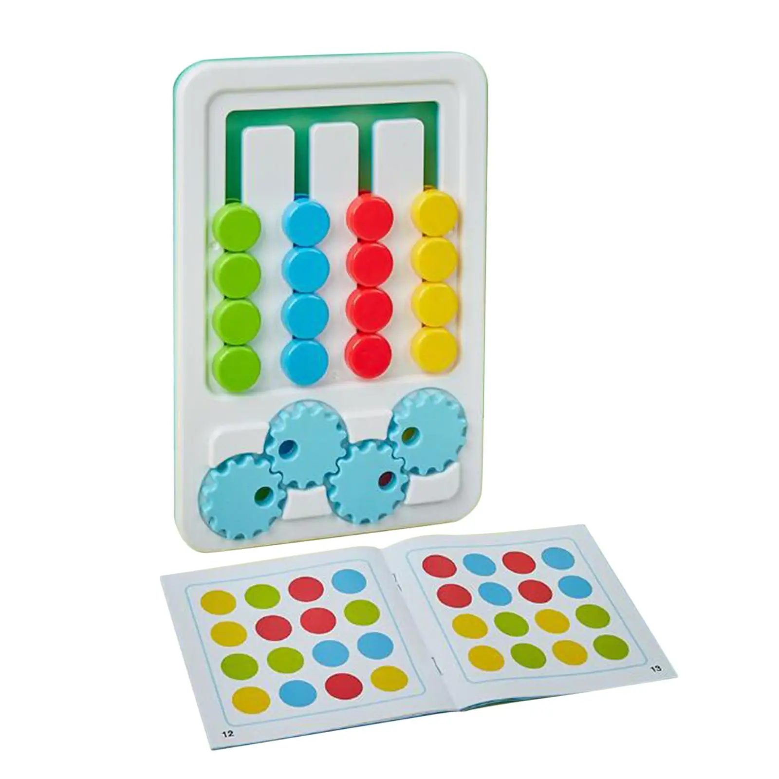 Slide puzzle brinquedos quatro cores jogo pensamento lógico treinamento brinquedos brinquedo de desenvolvimento montessori aprendizagem brinquedo para crianças