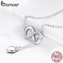 925 Silver Infinity Love Pendant Necklace #3