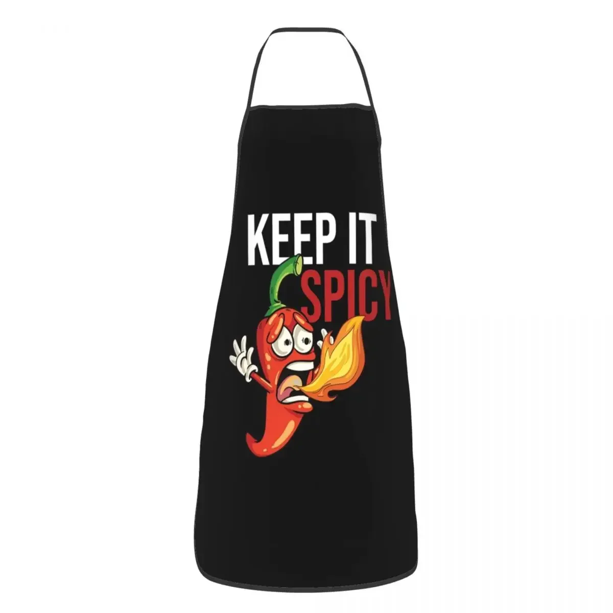 Unisex Jalapeno Keep It Spicy Kitchen Chef Cooking Baking Apron Women Men Chili Hot Red Pepper Tablier Cuisine for Gardening