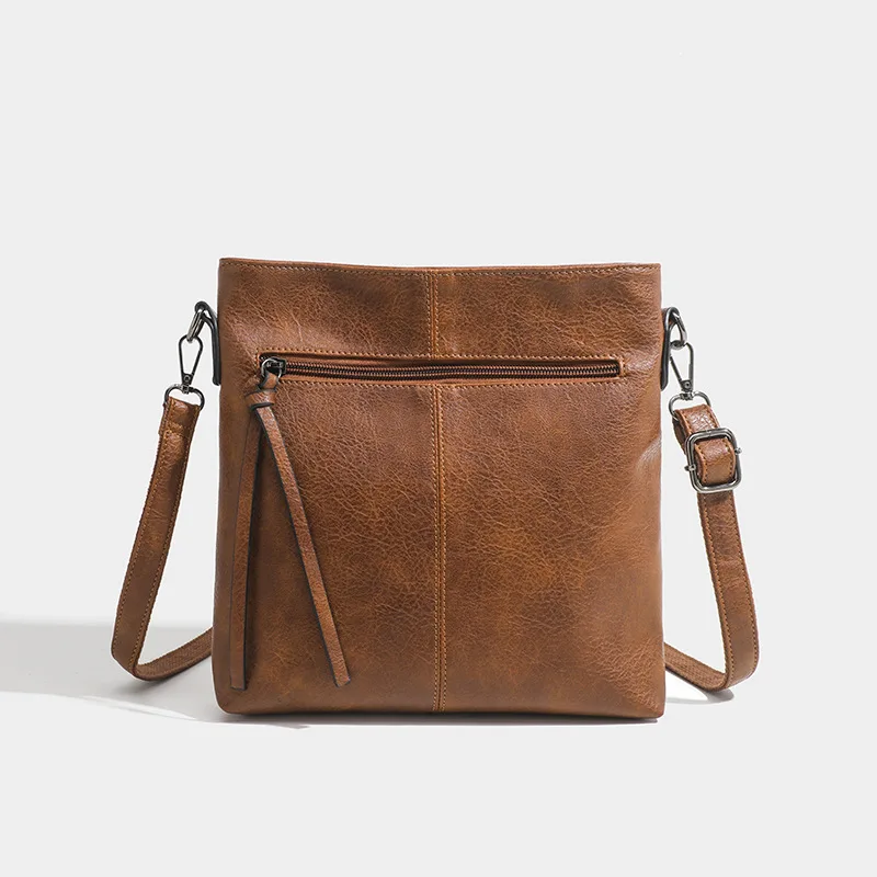 New Women Casual Retro Shoulder Bag Luxury PU Leather Ladies Crossbody Messenger Bag commuting shopping Large Capacity Tote Bag