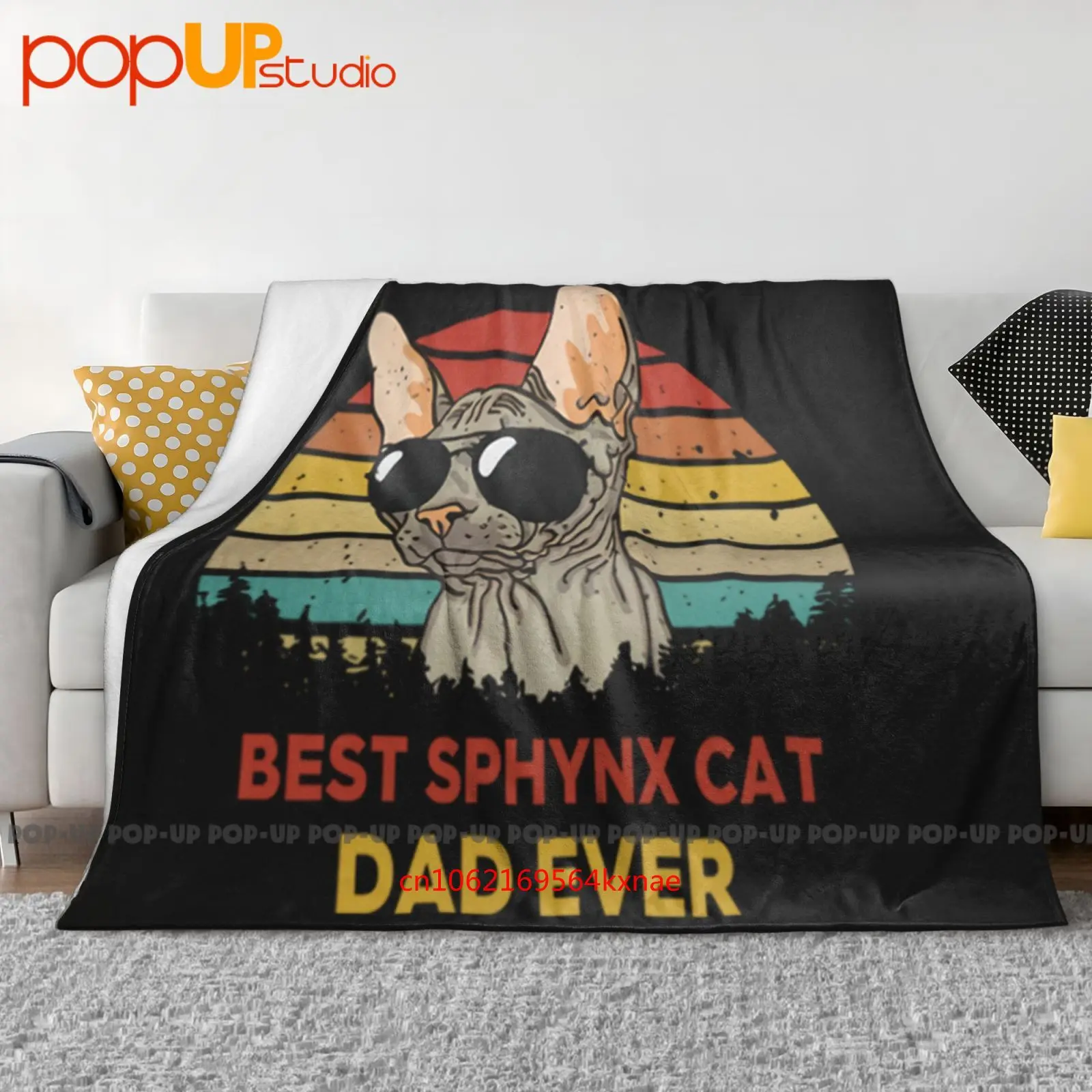 Best Sphynx Cat Dad Ever Sphynx Cat Hairless Ultra-Soft Blanket Quilt Winter Sofa Cover Bed Covers