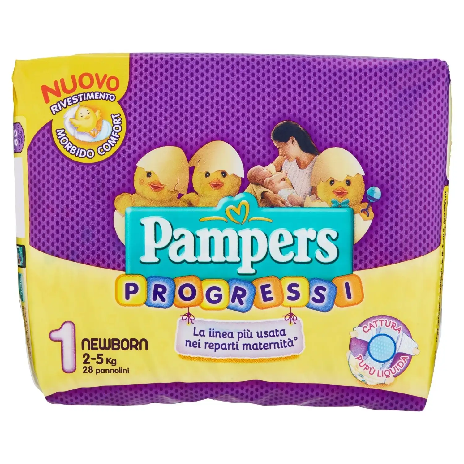 Pampers Progressi Diapers 2-5kg, 28 Pack