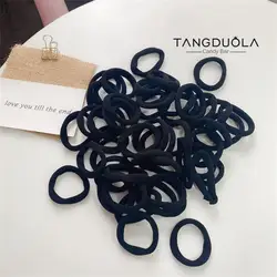 10/20/30 pz/set elastici per capelli in gomma per le donne ragazze semplici cravatte per capelli solidi fascia per capelli accessori per capelli coda di cavallo