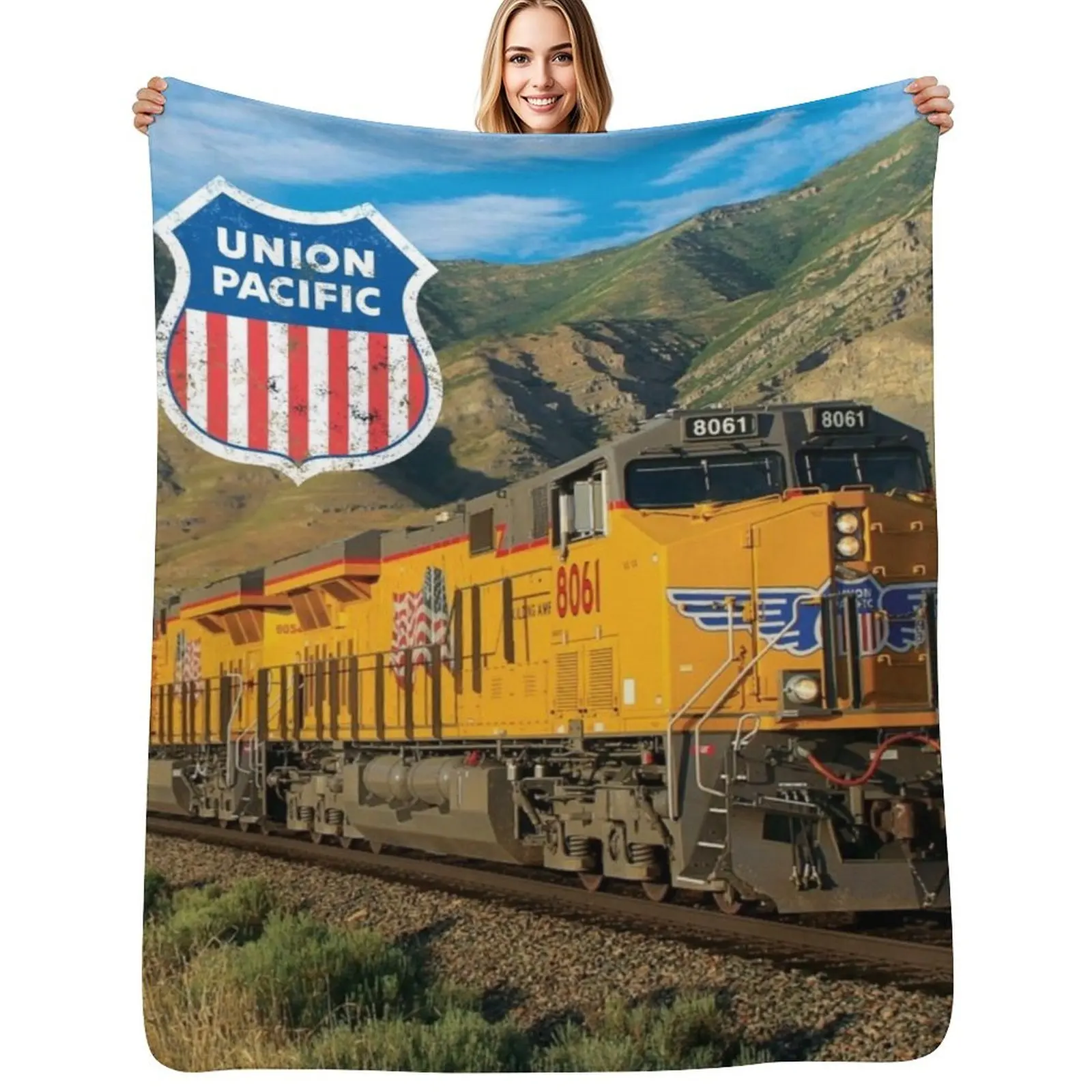 Union Pacific (Distressed) Throw Blanket Sofas cosplay anime Thermals For Travel Large Plaid on the sofa Warm Blankets