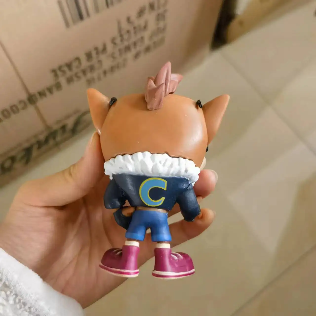 Anime Crash Bandicoot Vinyl Model  Figure Christmas Gift for Children 10cm