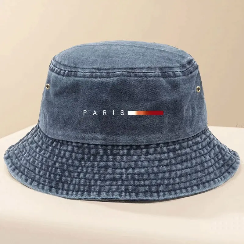 Paris Adjustable, Breathable, High-Quality Fisherman Hat with Vintage Effect - Black, Perfect for Outdoor Activities, Outdoor Sp
