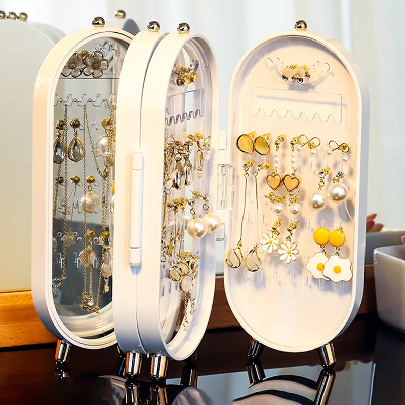 Large Capacity Jewelry Display Stand Expandable Layered Jewelry Organizer Box For Necklace Earring Bracelet Storage