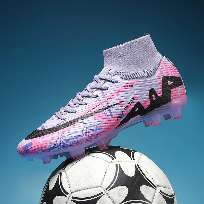 

Men Professional Training Football Boots Soccer Shoes Outdoor Unisex Turf Futsal Match Soccer Cleats Grass Women Breathable