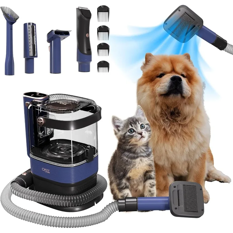 

Low Noise Dog Hair Vacuum & Dog Grooming Kit with 3.2L Large Capacity for Shedding Grooming Hair, Quiet Pet Groomin