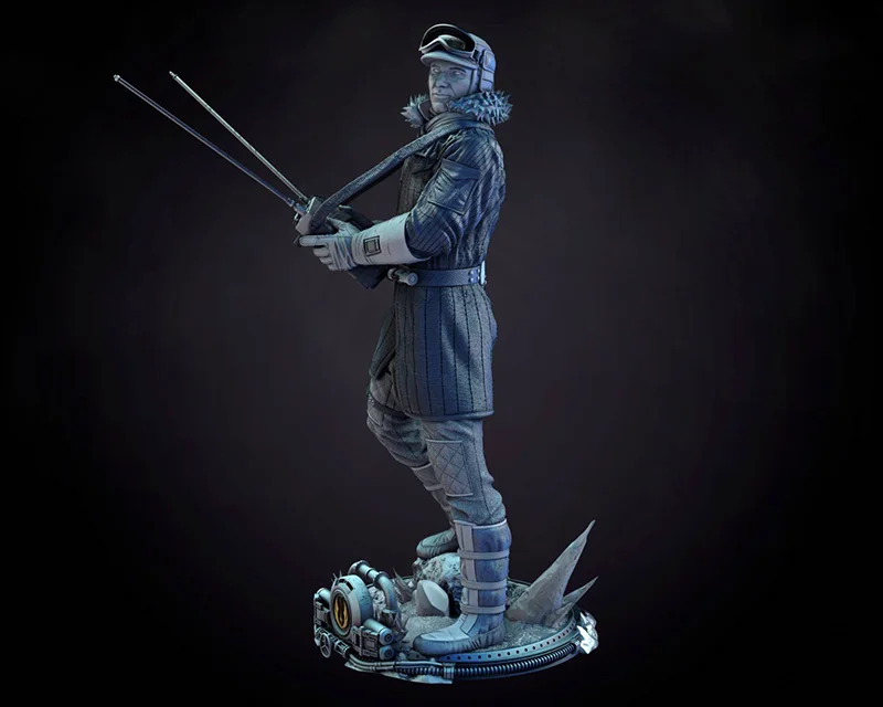 1/24 75mm 1/18 100mm Resin Model Kits Scout Soldier Sculpture Unpainted No Color RW-1187