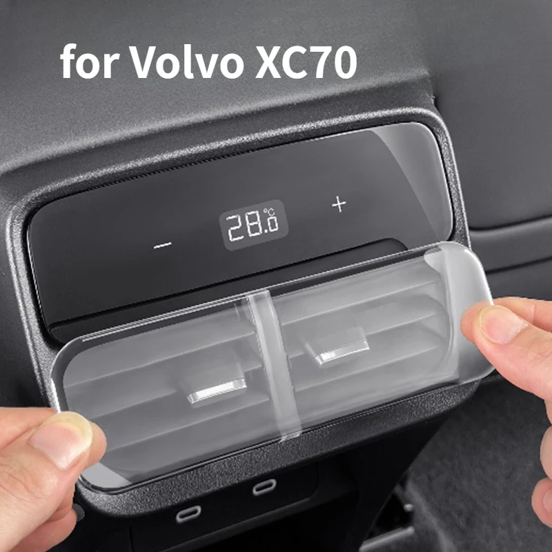 Suitable for Volvo XC70 Two-row Air Conditioner Adjustment Epoxy Protection Sticker Trend Button Patch Auto Supplies