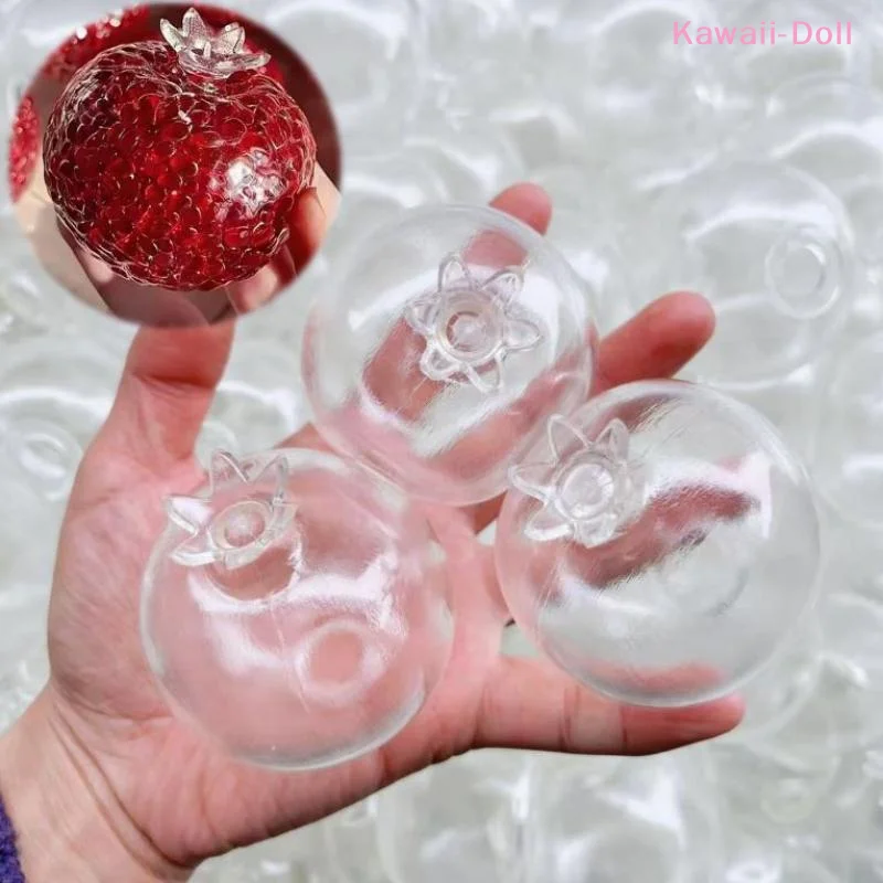 [DO]1/3Pcs Pomegranate Shaped TPR Empty Ball Skins Soft Texture Perfect For DIY Stress Ball Making[DO]