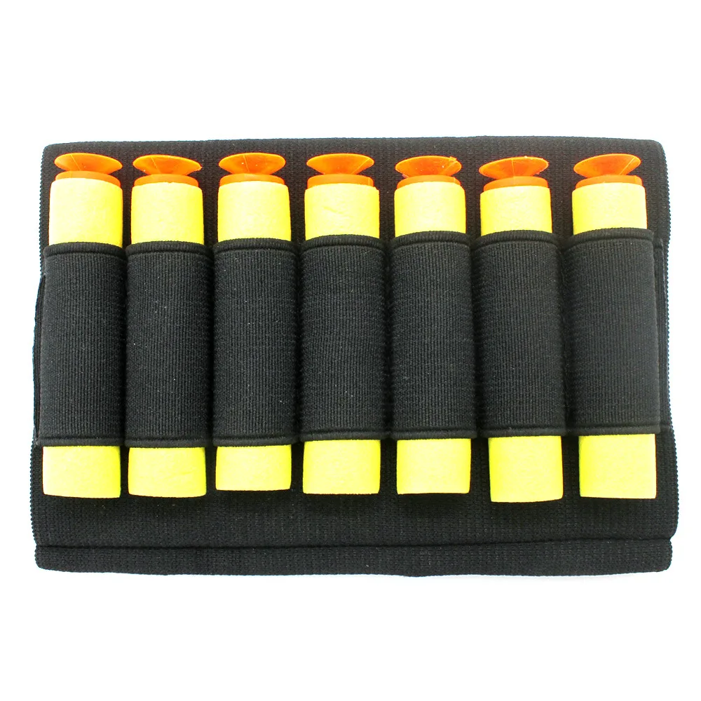7 Round Quick Reload Buttstock Shell Holder for Shotgun Universal 12/20 Gauge Elastic Cartridge Carrier
