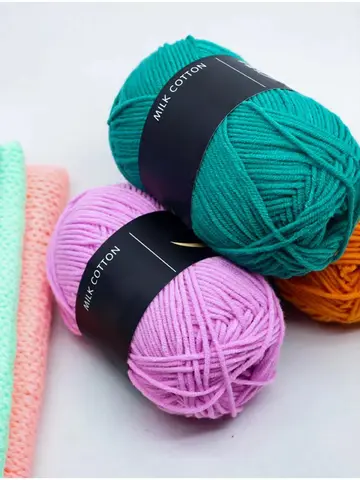 50g Soft Wool Milk Cotton Yarn Crochet Anti-Pilling Hand Knitting Thread For Cardigan Scarf Hat Baby Sweater Doll Supplies