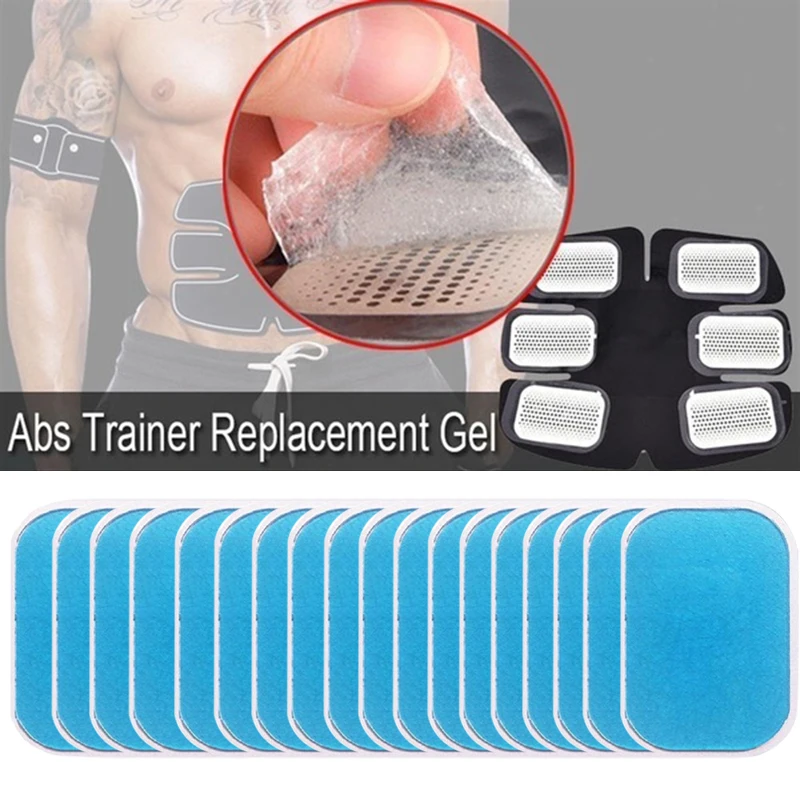 6/12/18PCS Replacement Gel Pads For EMS Trainer Abdominal Muscle Stimulator Exerciser Replacement Massage Gel Patch