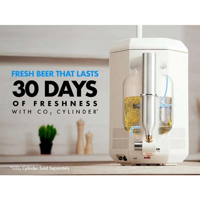 F1 All-In-One Automated Home Brewer, 3.8L Capacity, -35°F-104°F Temp. Range, 14 psi Max. Pressure Control, C