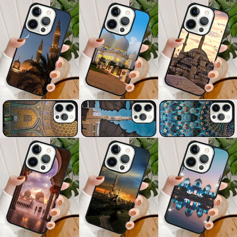 Islam Muslim Mosque Phone Case For iPhone 16 15 SE2020 14 Max 6 7 8 Plus 11 12 13 Pro Max Mini Phone Cover coque