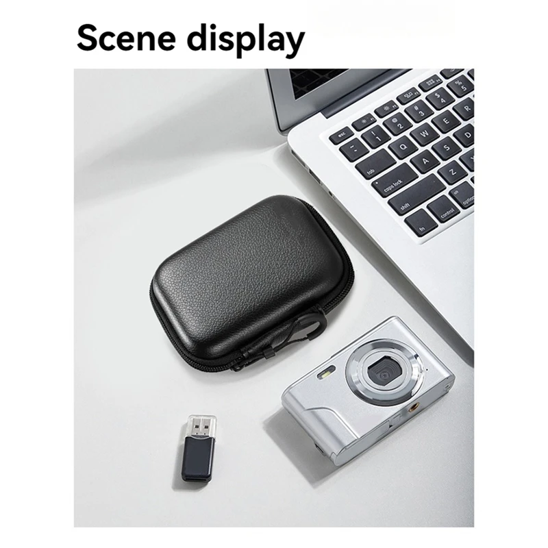 Pebbled Portable Mini Hard Shell Digital Gadgets Storage Bag Earphone Charger Case Plug Data Cable U Disk Organizer