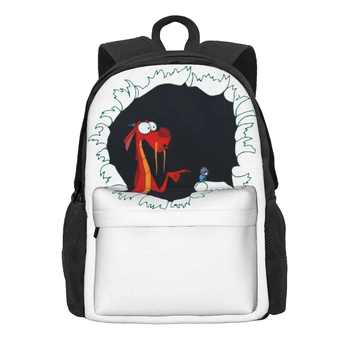 Рюкзаки Mushu From Mulan для мальчиков и девочек, сумка для книг, детские школьные сумки, детский рюкзак с героями мультфильмов, дорожный рюкзак, сумка на плечо