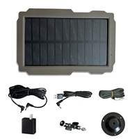 Trail Game Camera Solar Panel Kit 3000mAh 6V-12V Rechargeable Solar Charger for Outdoor Hunting Camera Accessories 2024