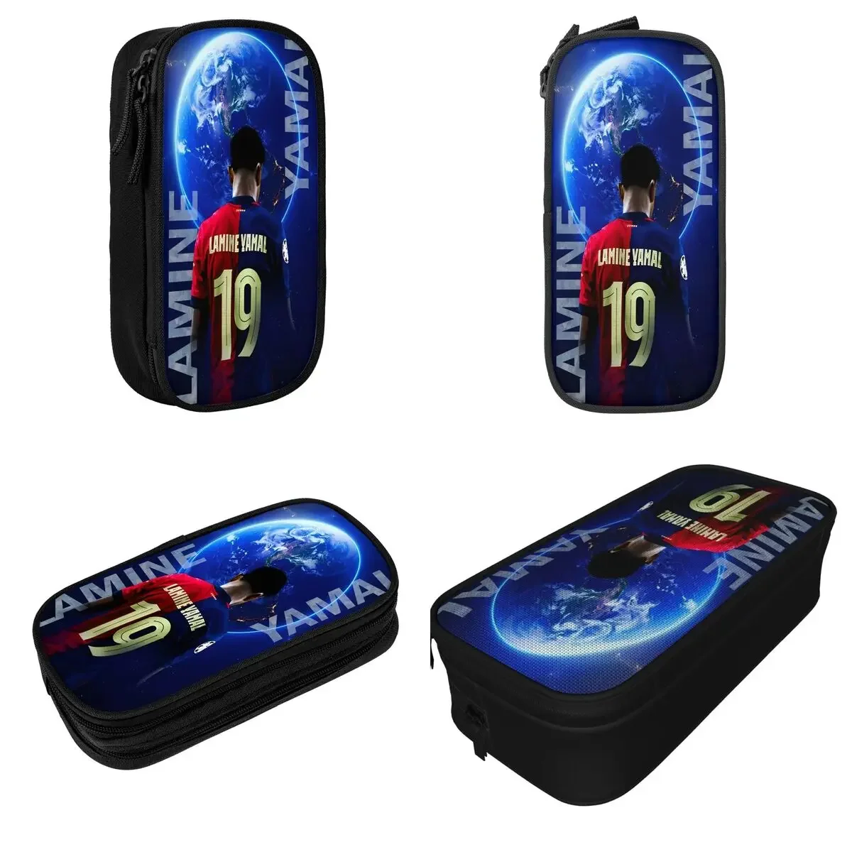 Creative Number 19 Football Lamine Y-Yamal Pencil Case Pencil Box Pen Box for Girls Boys Bags Students School Gift Stationery