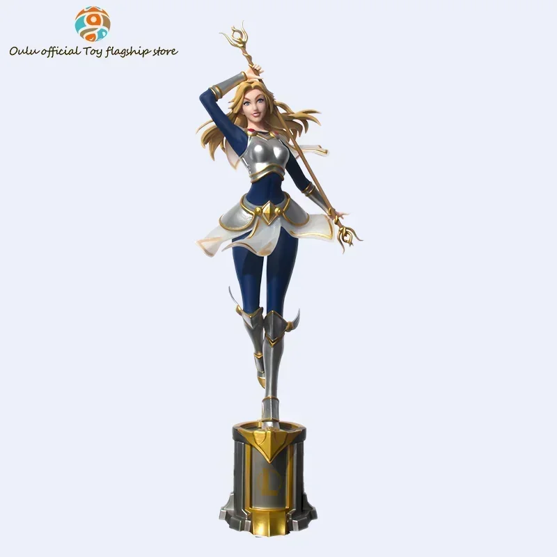 22cm Liga der Legenden Anime Figur Luxanna Crown guard Lux Kaisa Jinx Action figuren Kinderspiel zeug Raum dekoration Geburtstags geschenk