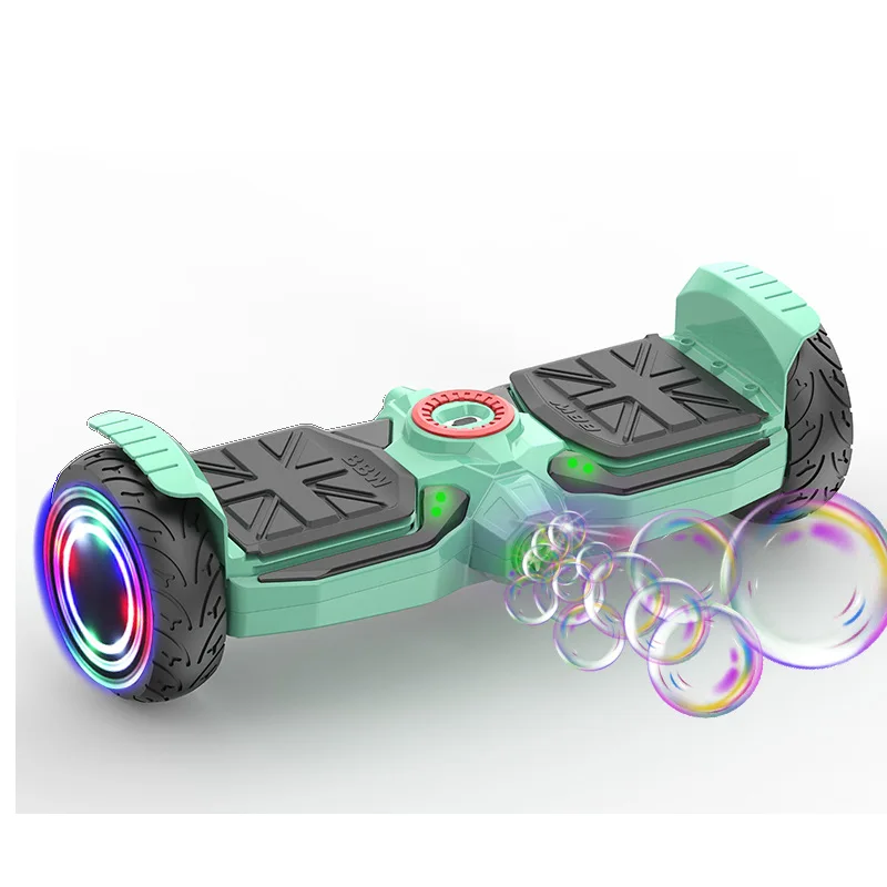 kids' two-wheel electric balance scooter intelligent bicycle bubble blowing balance vehicle mobility scooter