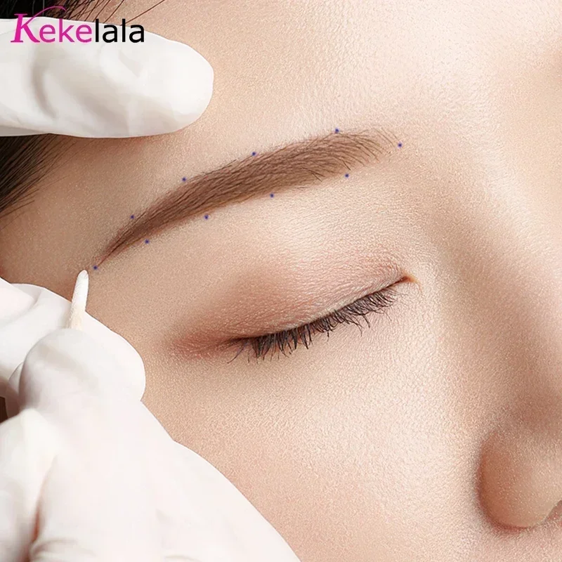 Spazzola di cotone Boccioli Punta Strumenti di estensione Tatoo 1000 pezzi Micro legno Tampone di cotone Ciglia Microblading Pulizia Bastoni di legno Cosmetici